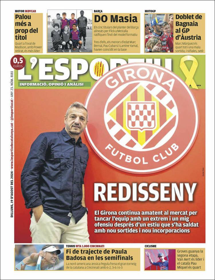 Portada de L'Esportiu : Girona (España)