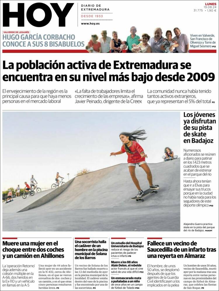 Portada de Hoy - Caceres (España)