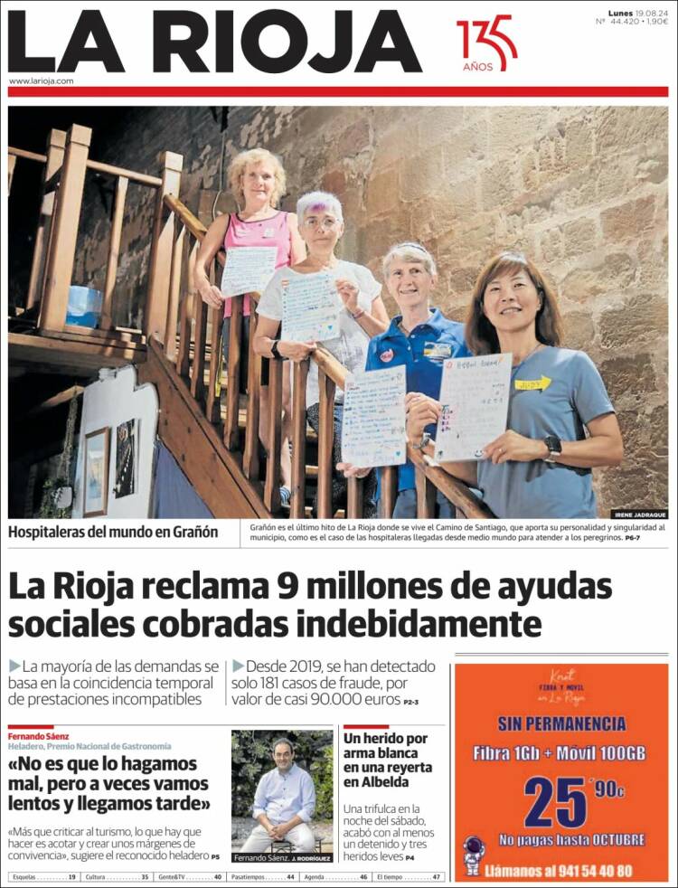Portada de La Rioja (España)
