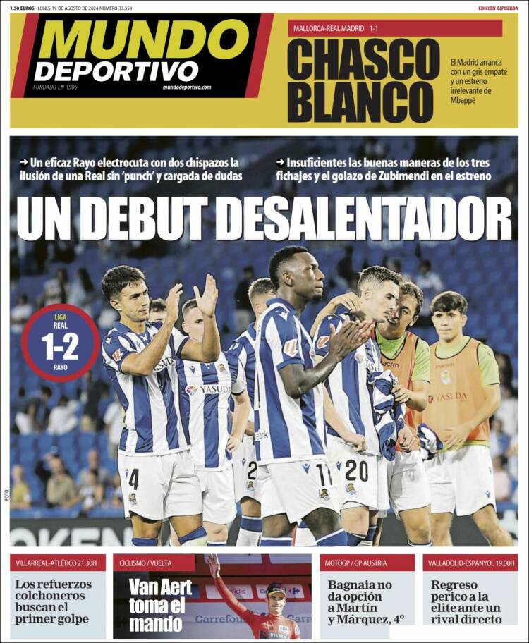 Portada de Mundo Deportivo Gipuzkoa (España)