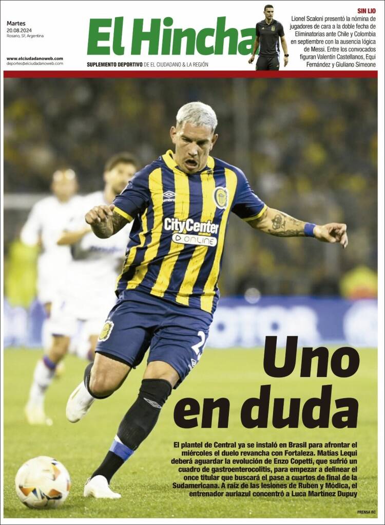 Portada de El Hincha (Argentina)