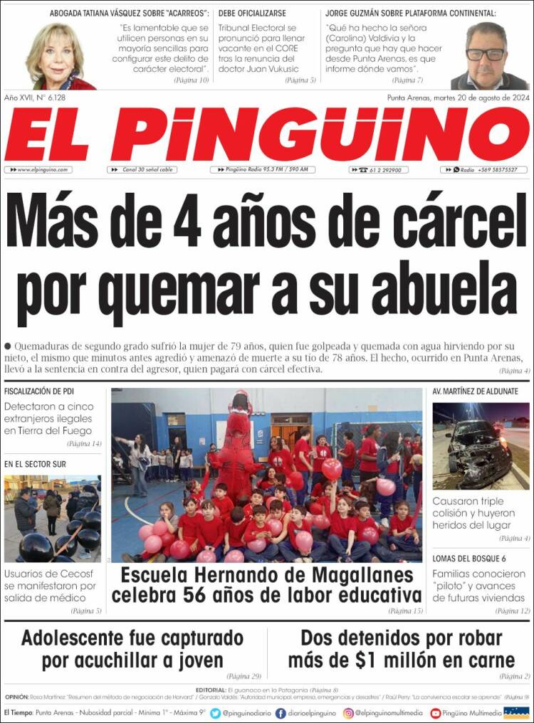 Portada de El Pingüino (Chile)
