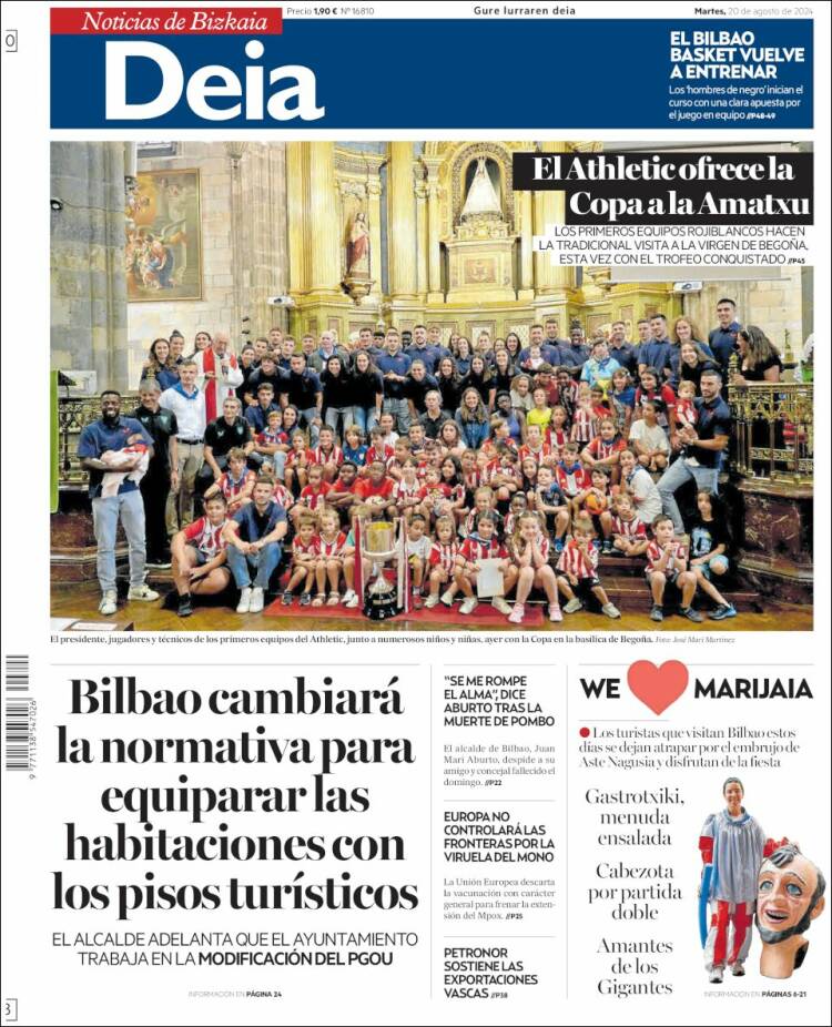 Portada de Deia (España)