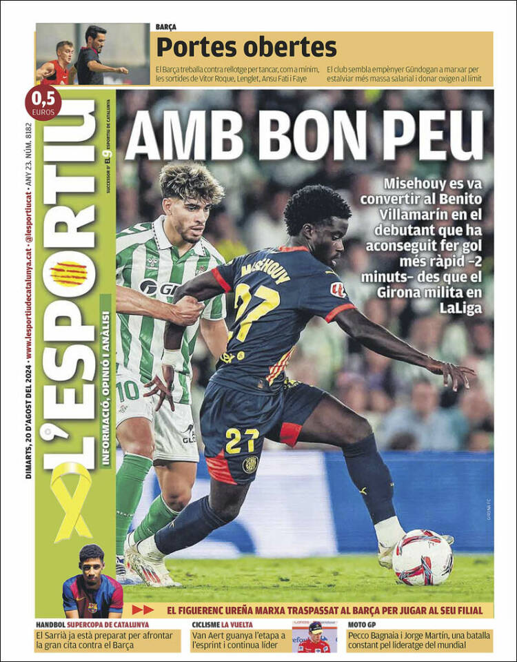 Portada de L'Esportiu : Girona (España)