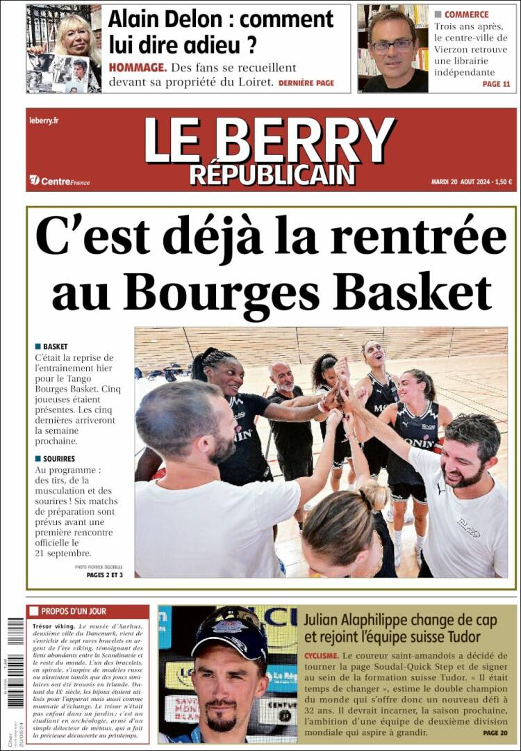 Portada de Berry Republicain (Francia)