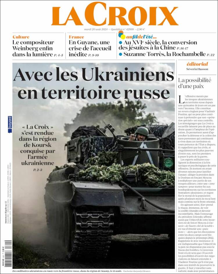 Portada de La Croix (Francia)