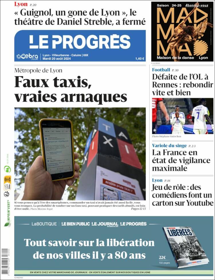 Portada de Progres de Fecamp (Francia)