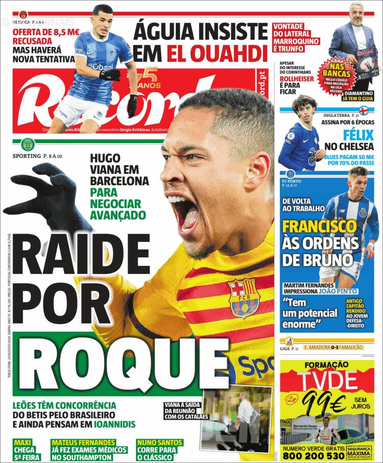 Portada de Record (Portugal)