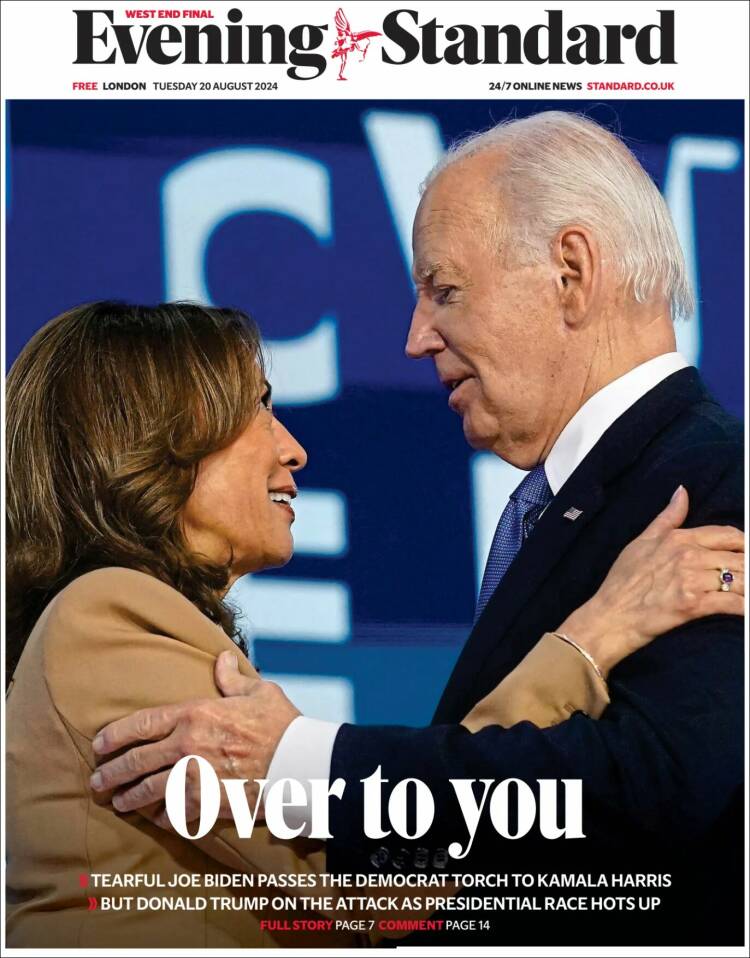 Portada de Evening Standard (Reino Unido)