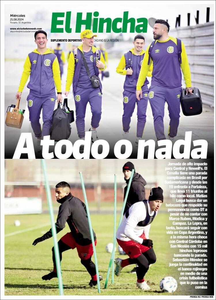 Portada de El Hincha (Argentina)