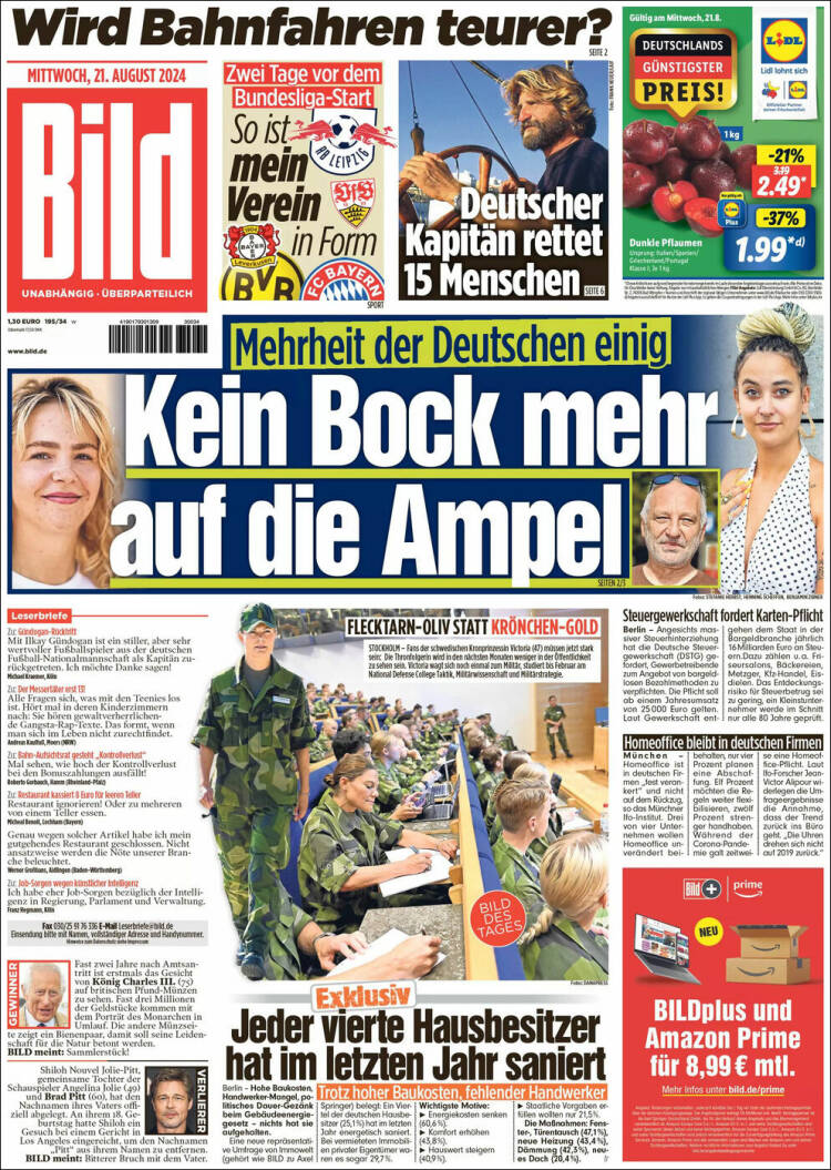 Portada de Bild (Alemania)
