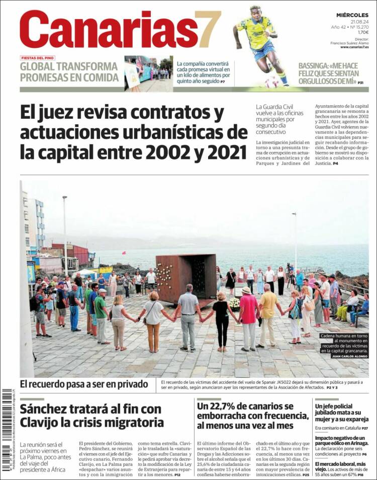 Portada de Canarias 7 (Espa&ntilde;a)