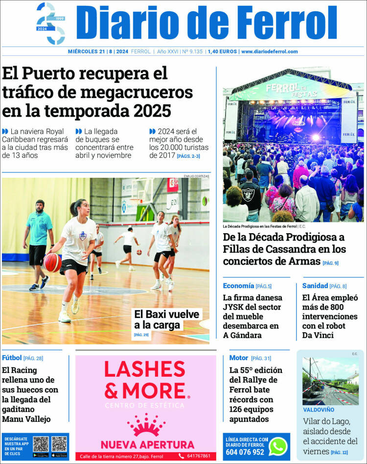 Portada de Diario de Ferrol (Espa&ntilde;a)