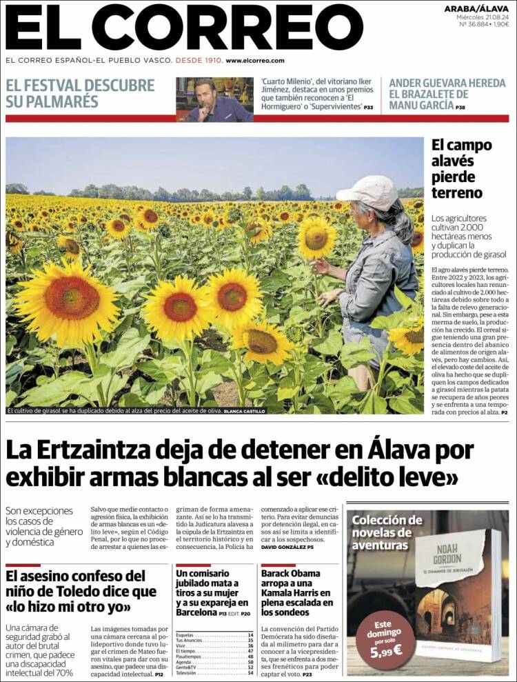 Portada de El Correo - Álava (Espa&ntilde;a)