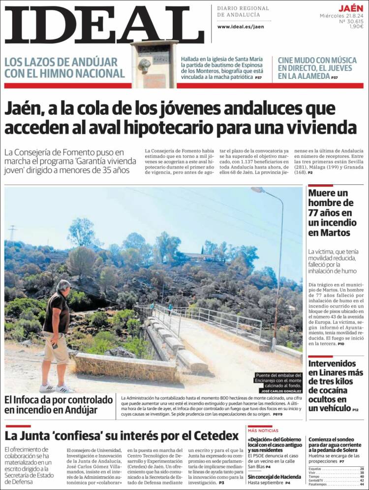 Portada de El Ideal de Jaén (Espa&ntilde;a)
