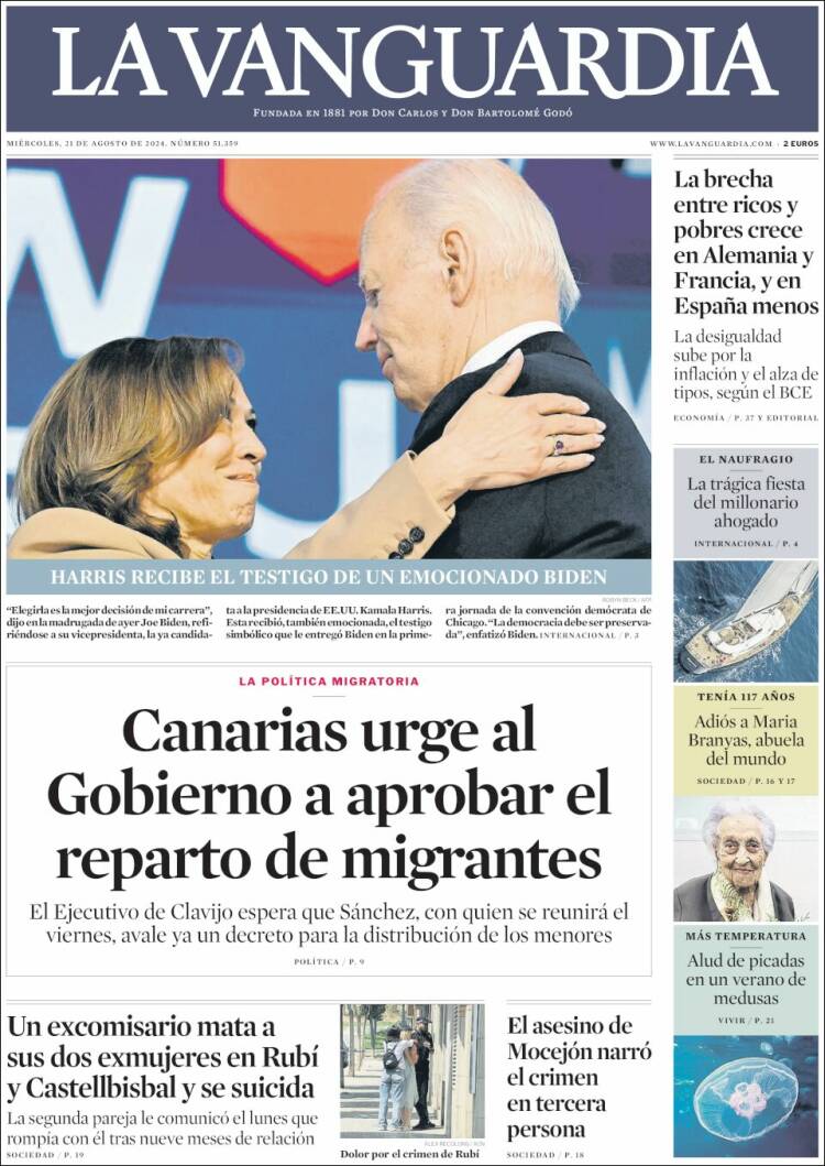 Portada de La Vanguardia (Espa&ntilde;a)