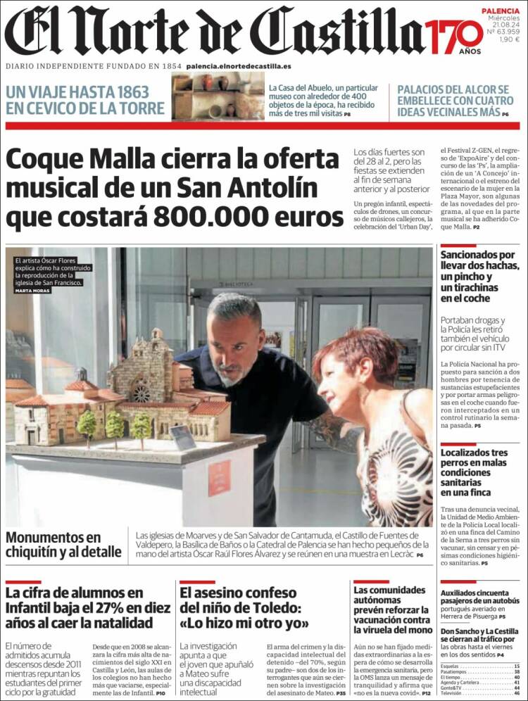 Portada de Norte de Castilla - Palencia (Espa&ntilde;a)