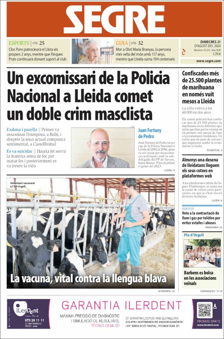 Portada de Segre (Espa&ntilde;a)