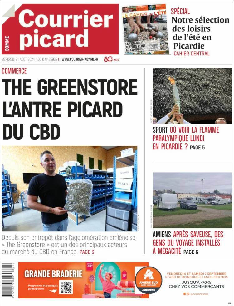 Portada de Courrier Picard (Francia)