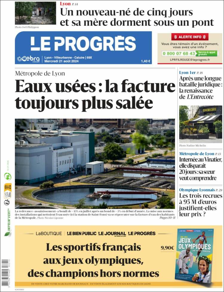 Portada de Progres de Fecamp (Francia)