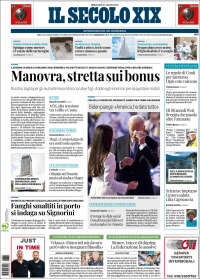 Portada de Il Secolo XIX (Italie)