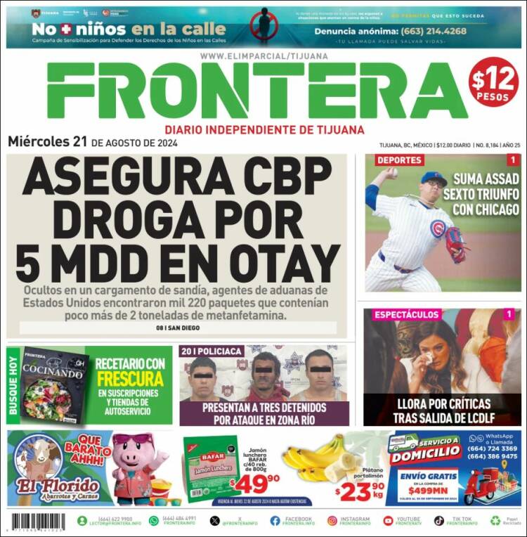 Portada de Frontera (M&eacute;xico)