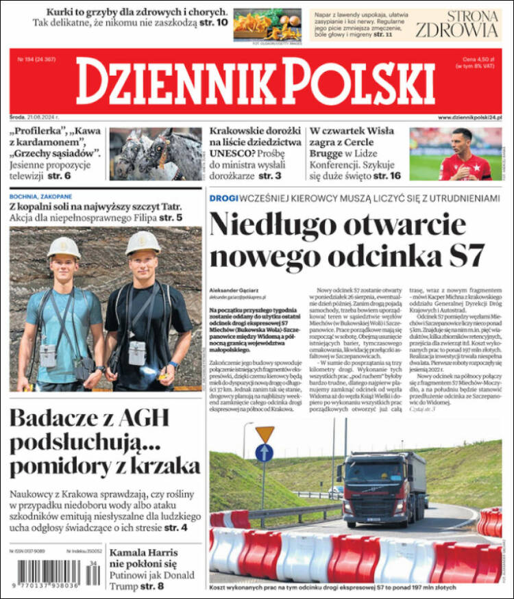 Portada de Dziennik (Polonia)
