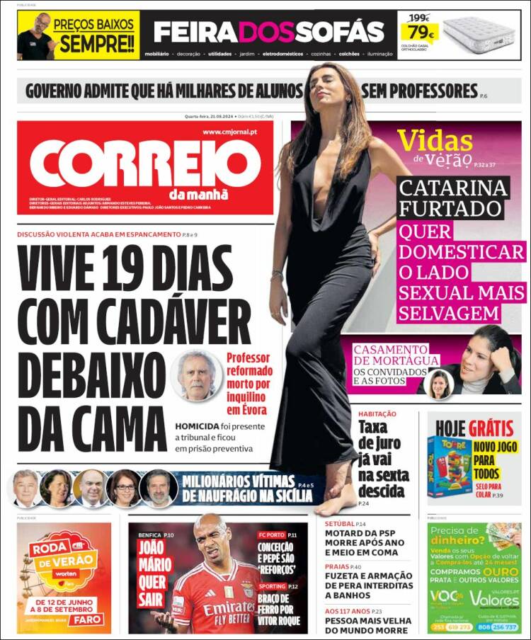 Portada de Correio da Manhã (Portugal)