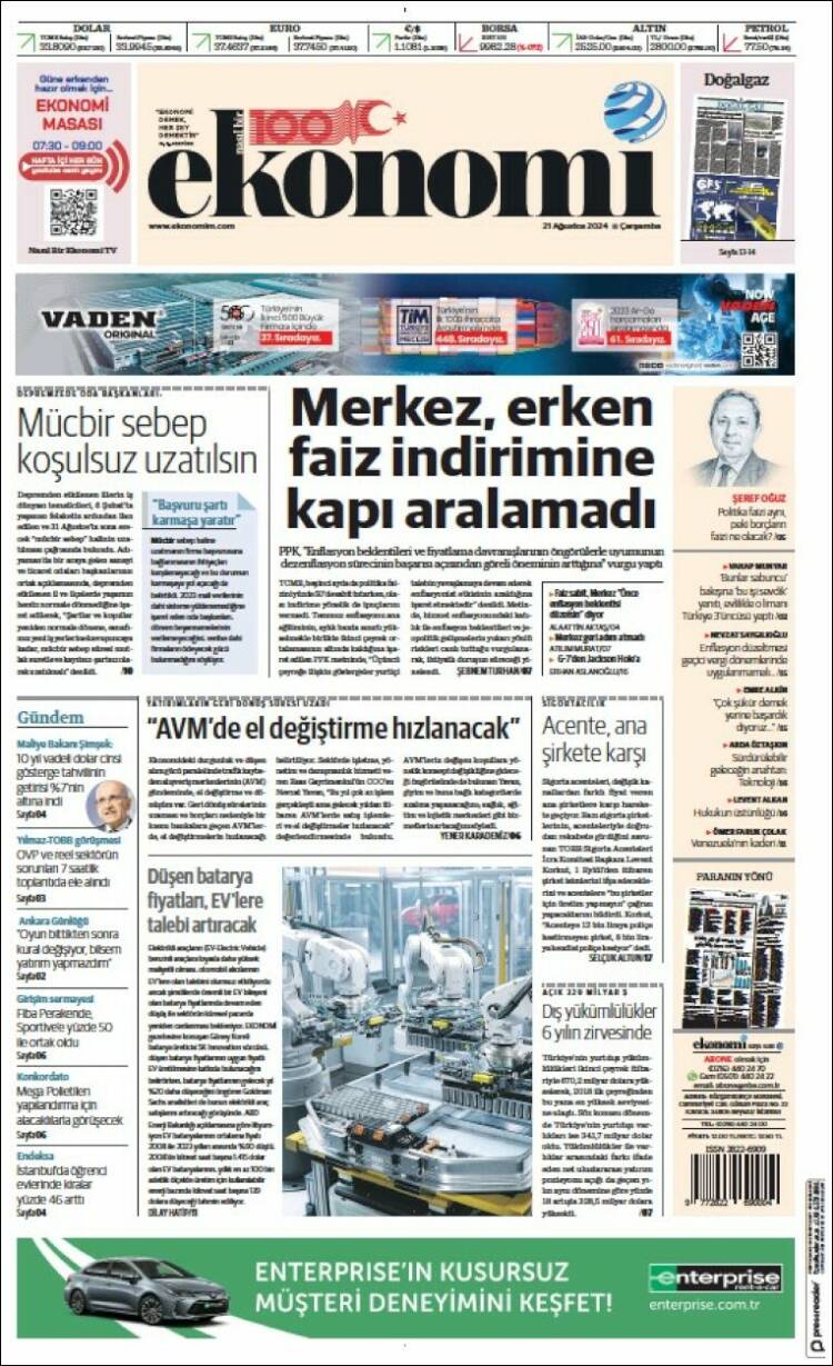 Portada de Dünya (Turqu&iacute;a)