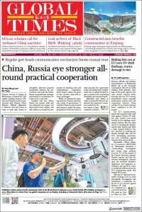Portada de The Global Times (China)