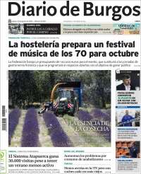 Portada de Diario de Burgos (España)