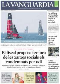 Portada de La Vanguardia (España)