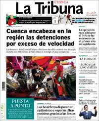 Portada de La Tribuna de Cuenca (España)