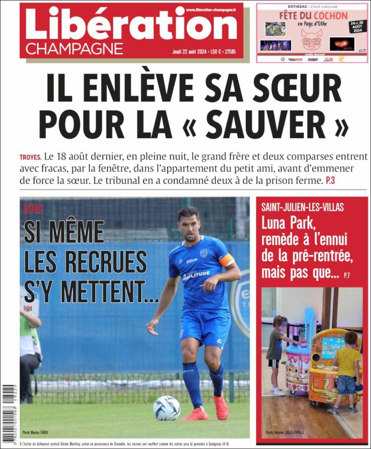 Portada de Libération Champagne (Francia)