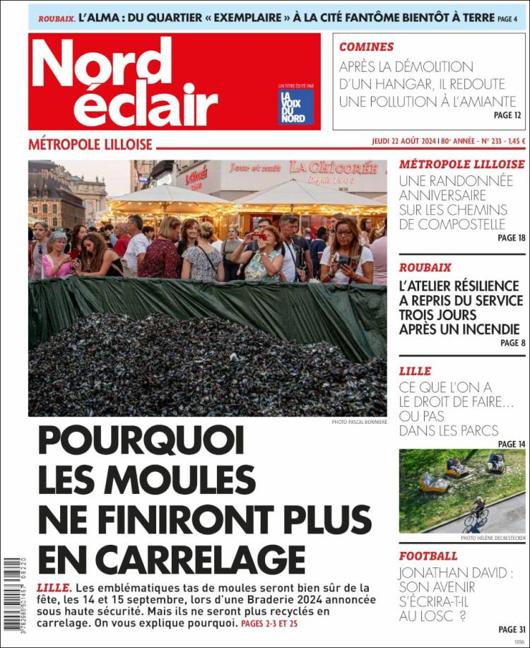 Portada de Nord Éclair (Francia)