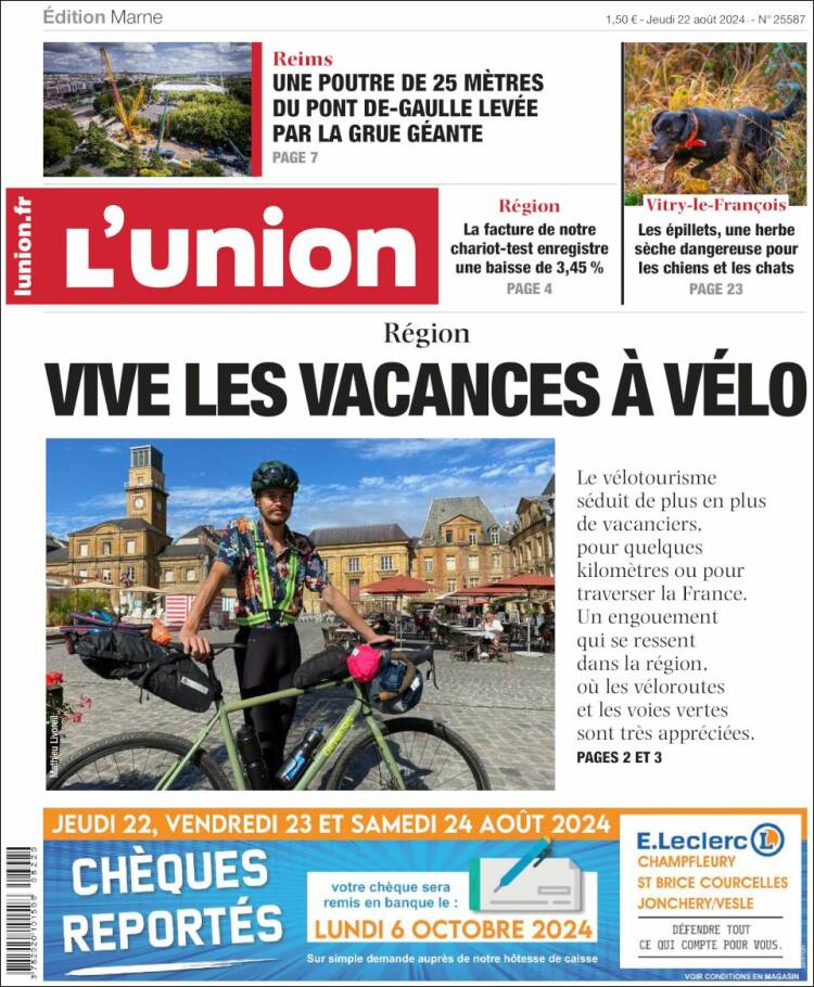 Portada de L'Union (Francia)