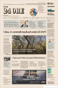 Portada de Il Sole 24 ORE (Italie)