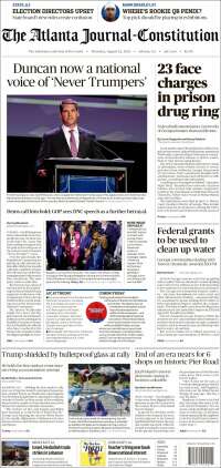 Portada de The Atlanta Journal-Constitution (USA)