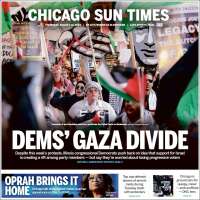 Portada de Chicago Sun-Times (USA)