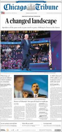 Portada de Chicago Tribune (USA)