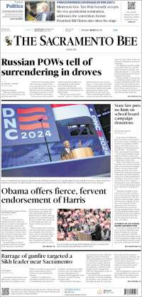 Portada de The Sacramento Bee (USA)