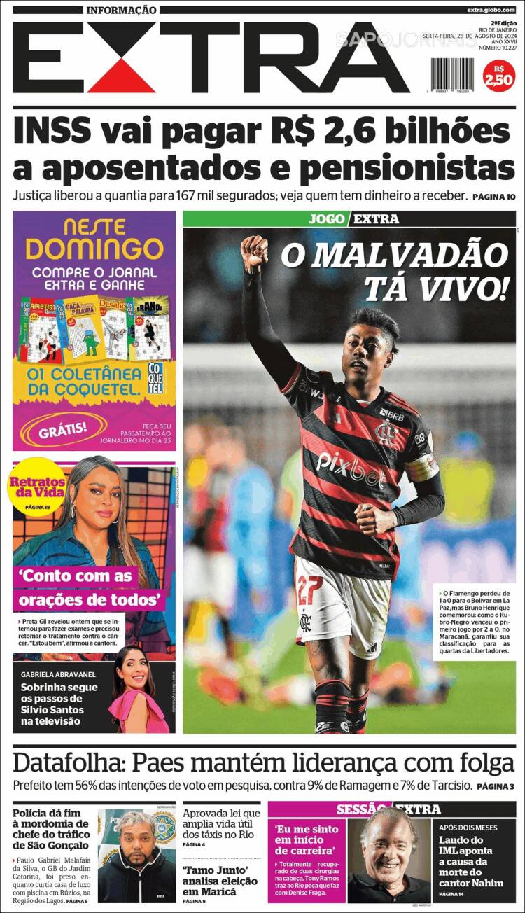 Portada de Extra (Brasil)