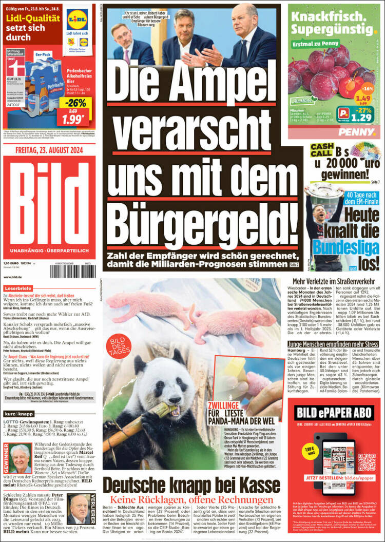 Portada de Bild (Alemania)