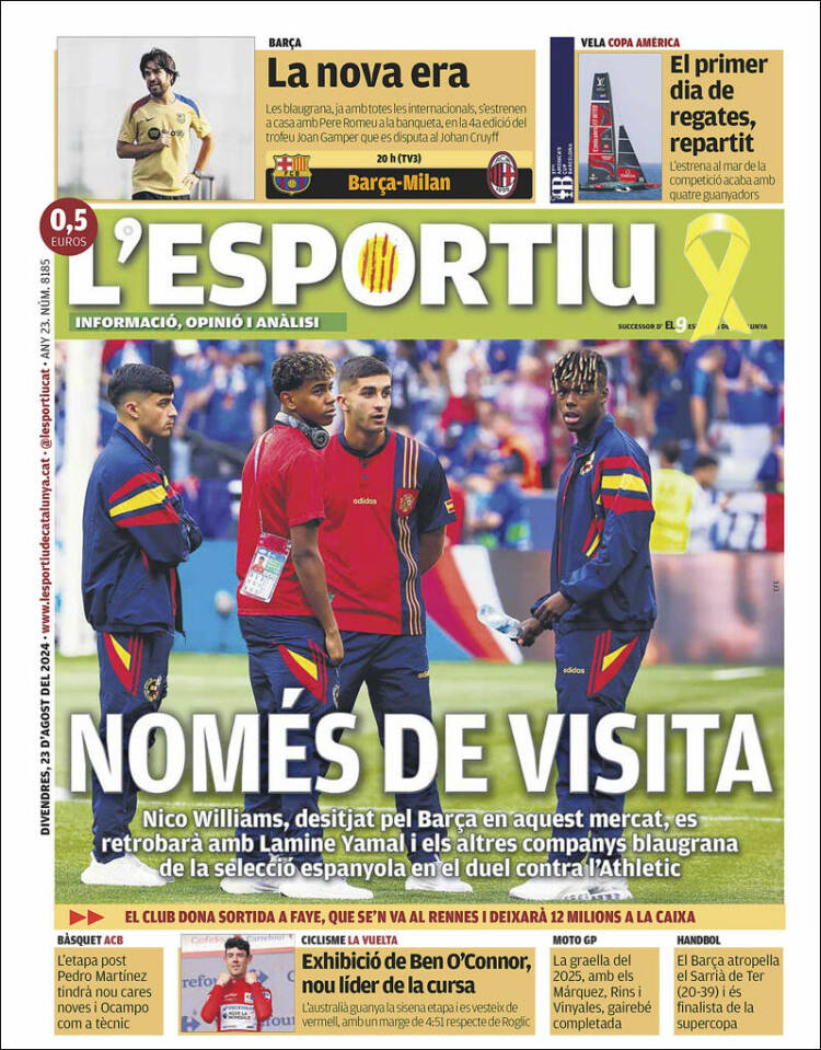 Portada de L'Esportiu (Espa&ntilde;a)