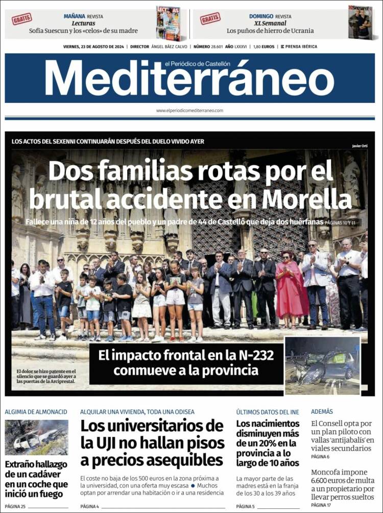 Portada de El Periódico Mediterraneo (Espa&ntilde;a)