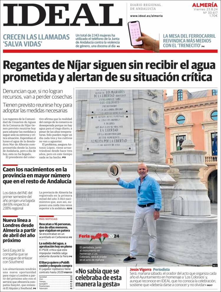 Portada de Ideal Almeria (Espa&ntilde;a)