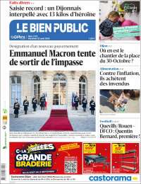 Portada de Le Bien Public (Francia)