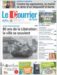 Portada de Le Courrier de l'Ouest (Francia)