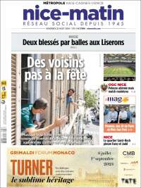 Portada de Nice-Matin (Francia)