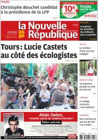 Portada de La Nouvelle Republique (Francia)